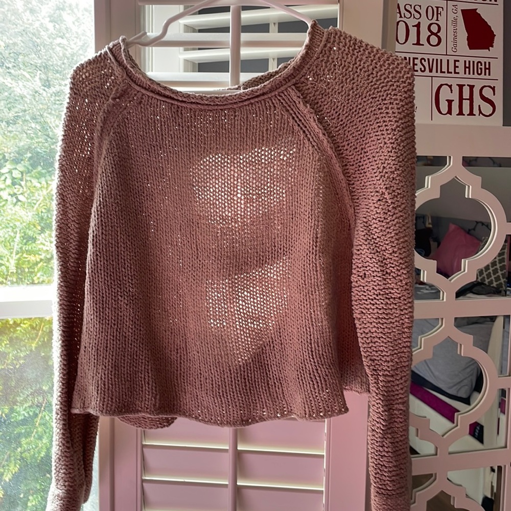 FREE PEOPLE CROP SWEATER